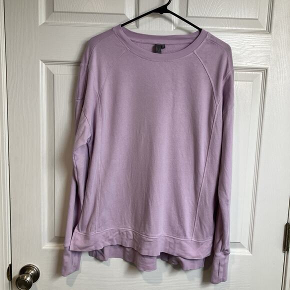Sweaty Betty Tops - Sweaty Betty Lavender Sweatshirt